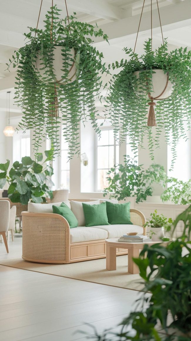 Green Plants Layer Living Room Depth