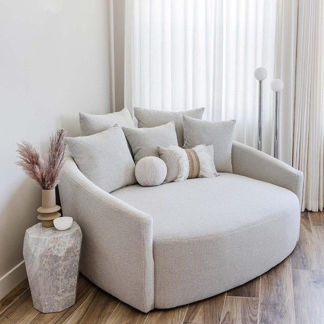 Deep Seat Boho Chair With Woven Warmth