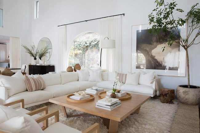 White Shag Floor Statement