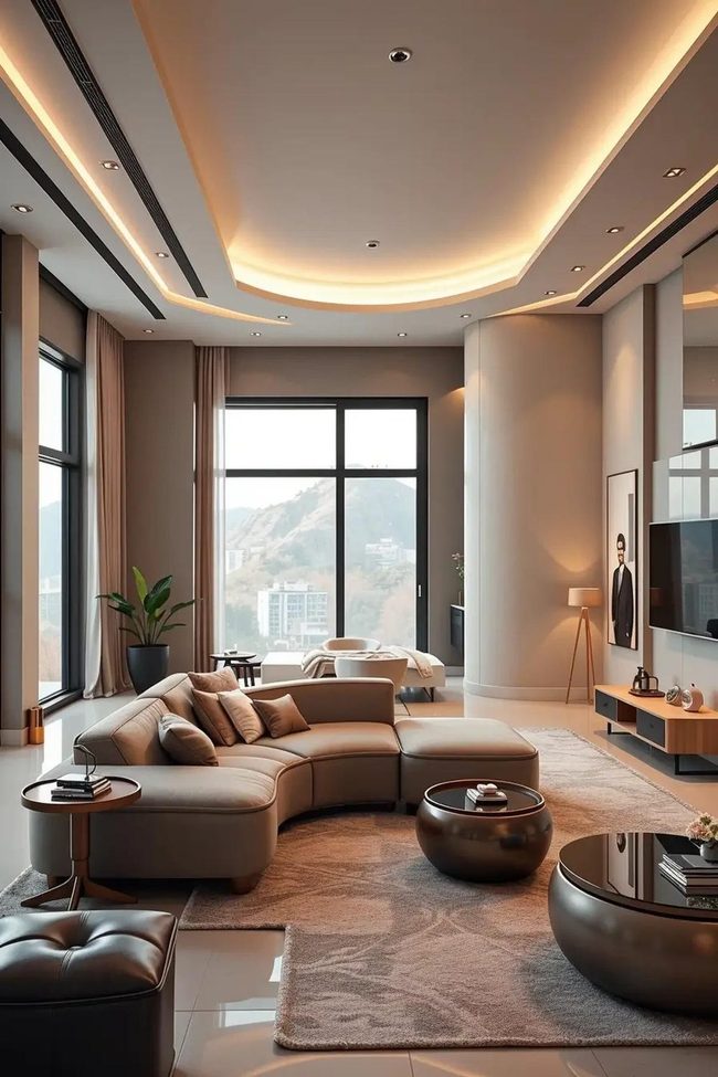 Curved Furniture Flows Forward