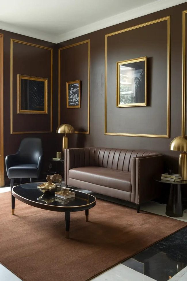 Gold Gleams Against Dark Tones