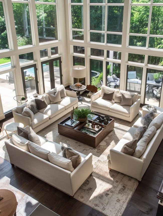 Open Plan Living Through Strategic Furniture Zones