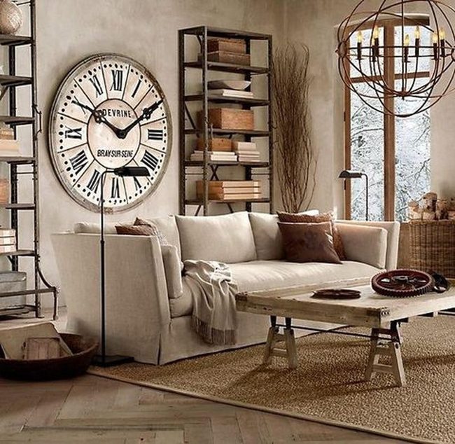 Black Clocks On Metal Shelves
