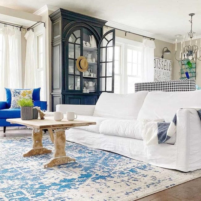 Clean White Linen Statement Piece