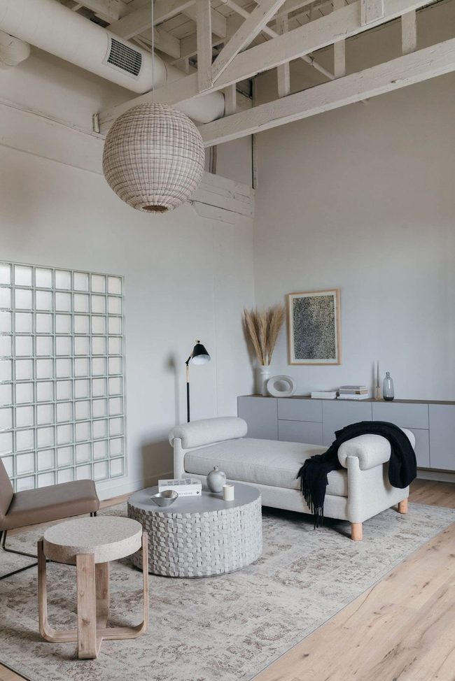 Exposed Wooden Beams Open Space