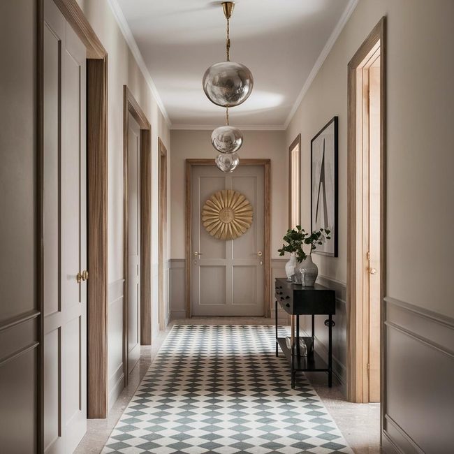 Pale Blue Hallway Walls Transform