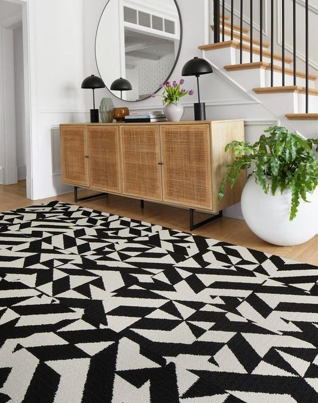 Natural Wood Meets Modern Black