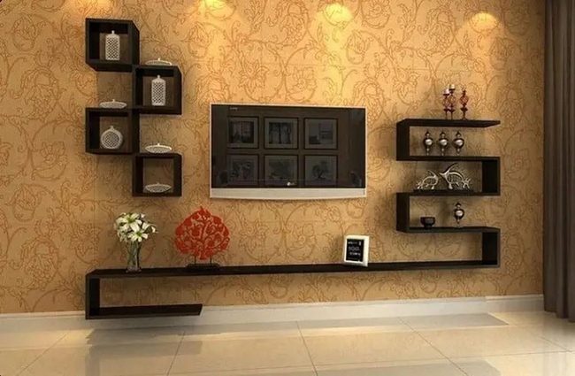 Dimensional Display Cubes Wall