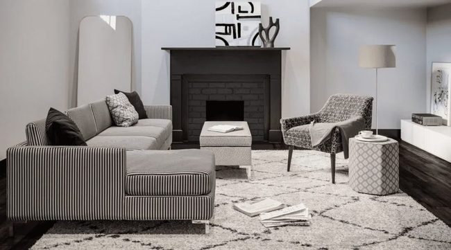 Tailored Stripes Meet Midcentury