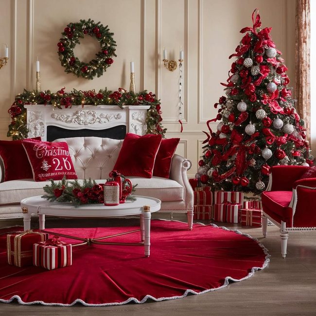 Red Velvet Luxury Fabric
