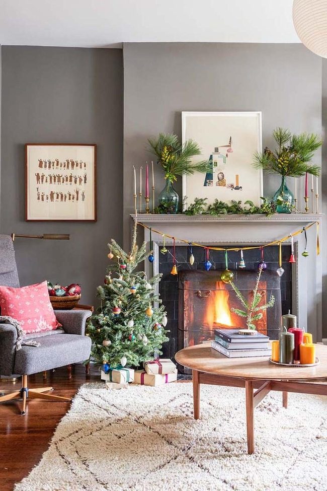Dangling Baubles Across Mantels
