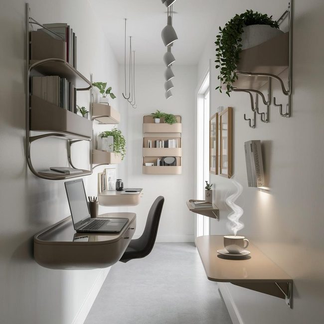 Wall-Mounted Storage Meets Compact Style