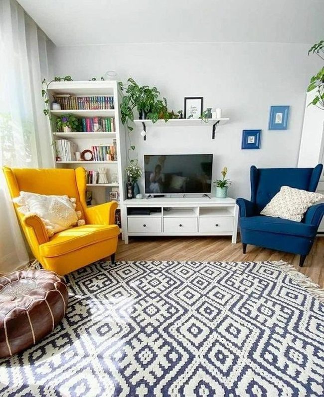 Yellow And Blue Chairs Pop