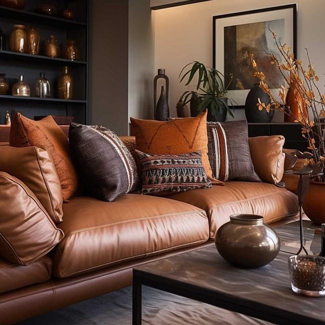 Caramel Leather Meets Modern Minimalism