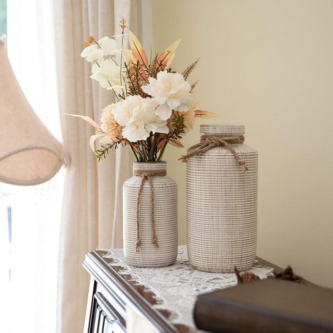 Woven Vessels Fresh Seasonal Flowers
