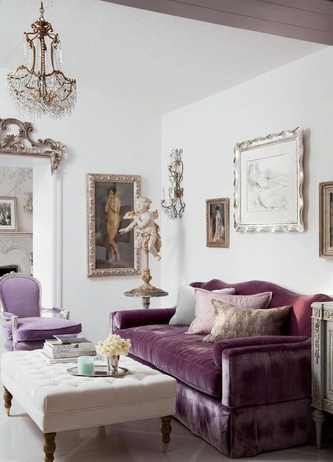 Purple Furniture Meets Refined Simplicity