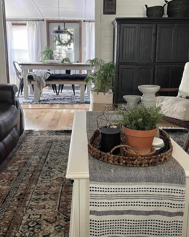 Gray Runner Brightens Dark Interiors