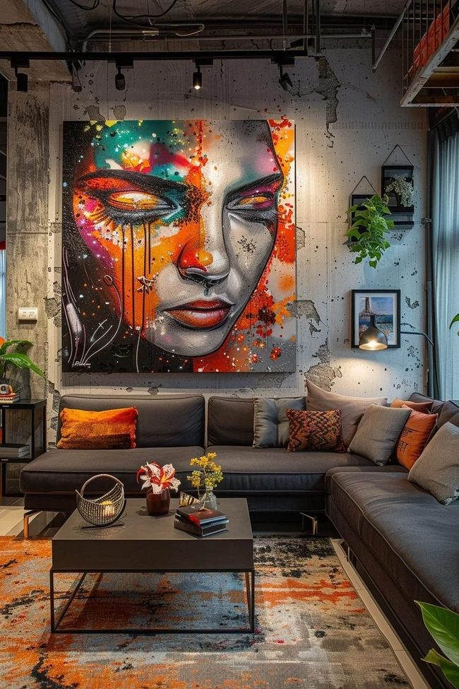 Concrete Walls Meet Soft Comfort