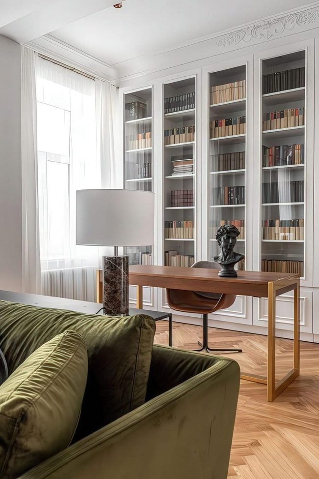 Green Velvet Reading Sanctuary