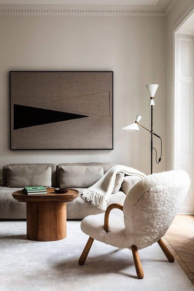 Sunlit Gray And Natural Wood