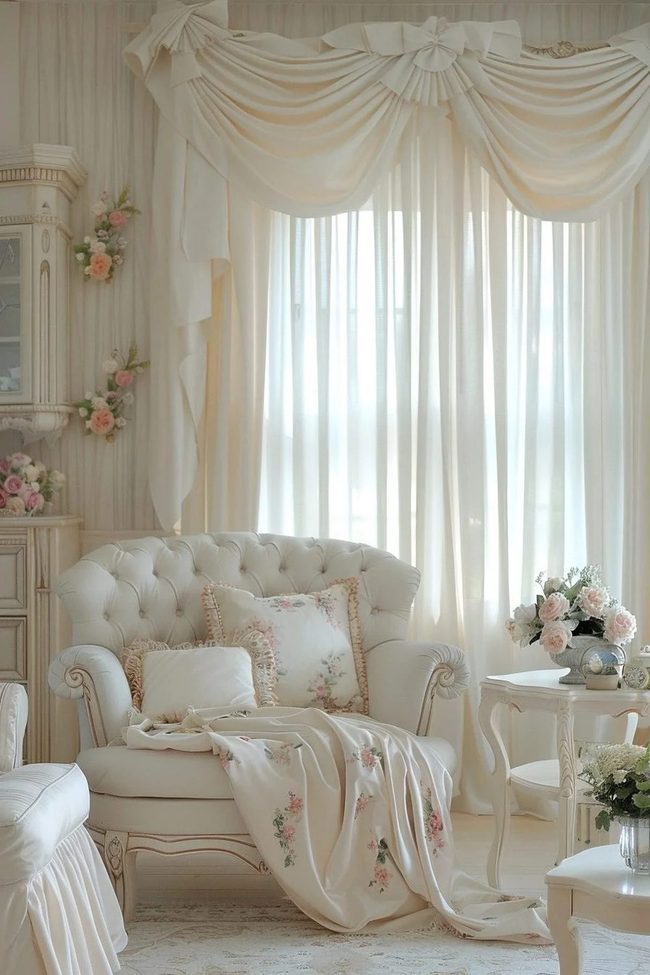 Flowing Curtains Frame Peaceful Light