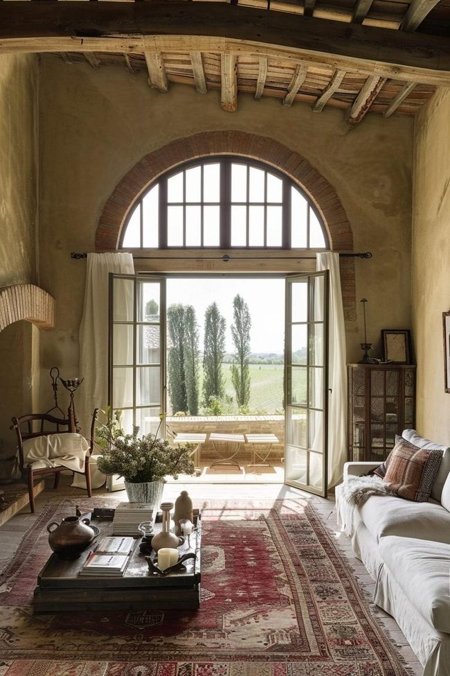 Tuscan Arches Frame Endless Fields