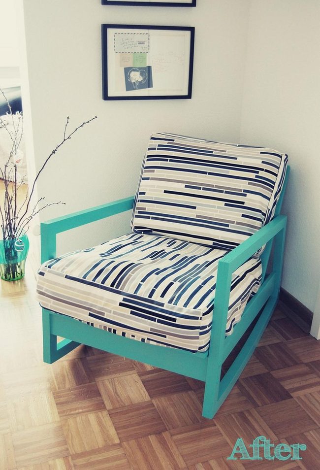 Turquoise Chairs Against White Walls