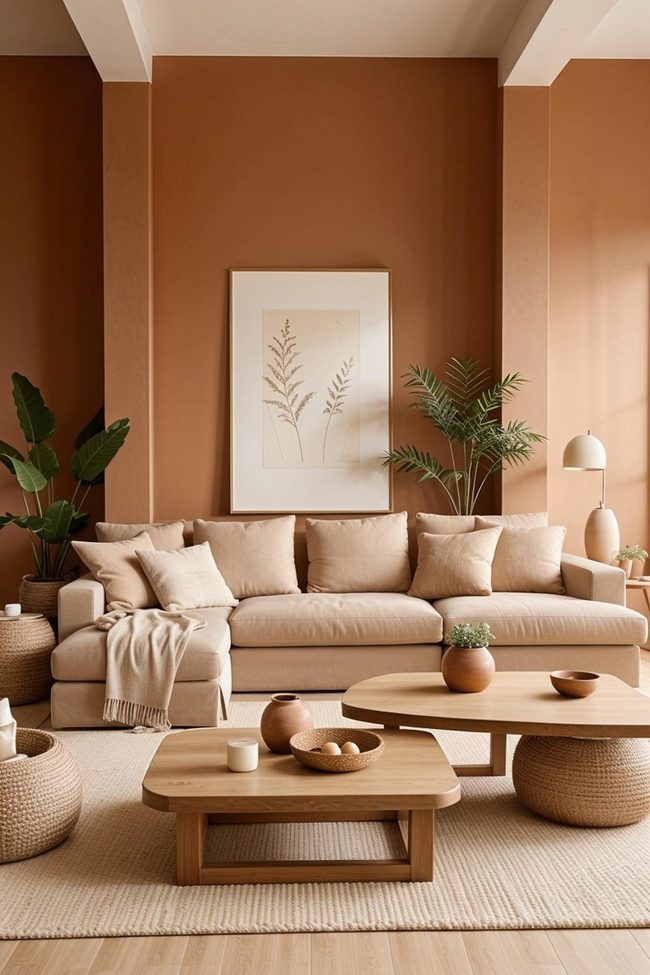 Earth Tone Layers with Stone
