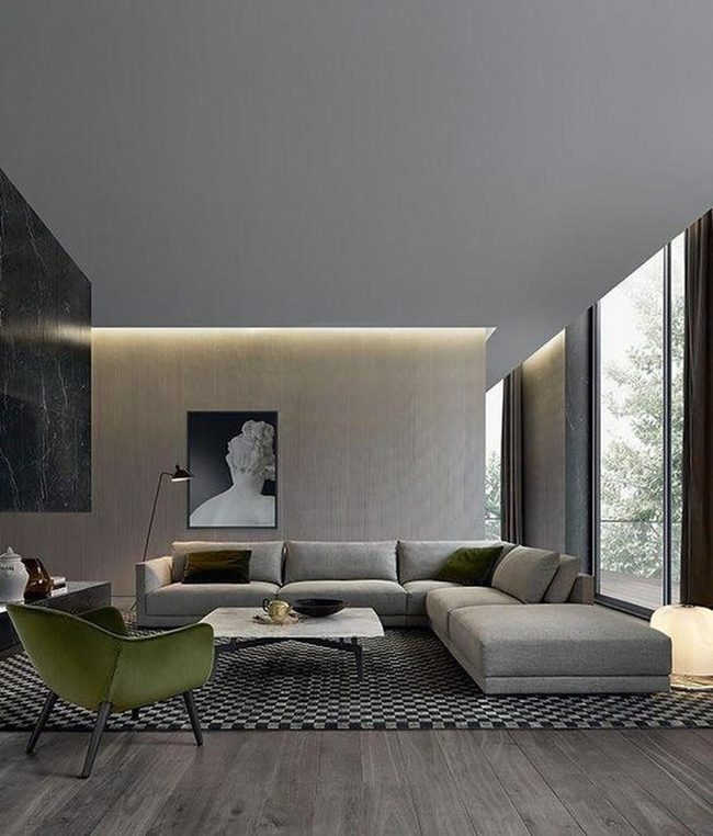 Gray Green Corner Sofa Retreat