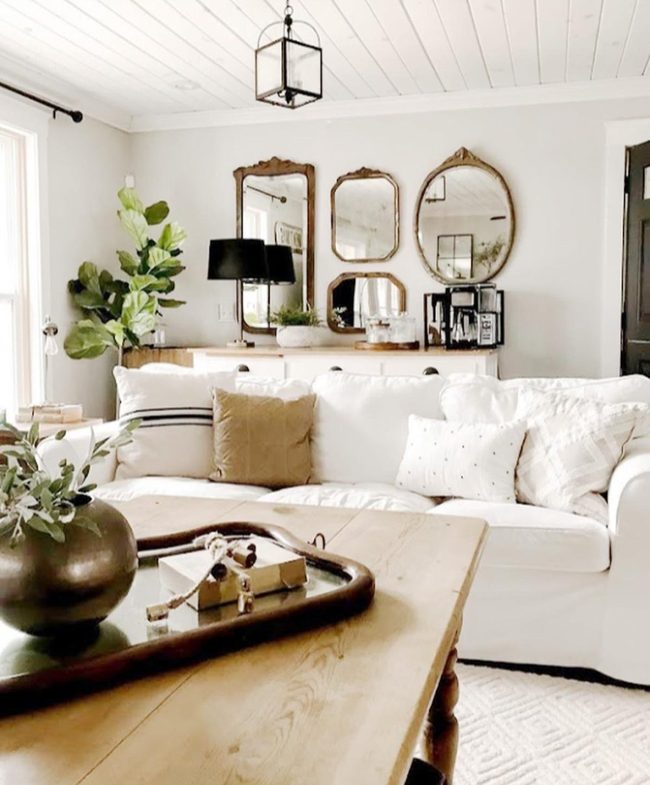 Weathered Mirrors Fill Walls Instantly