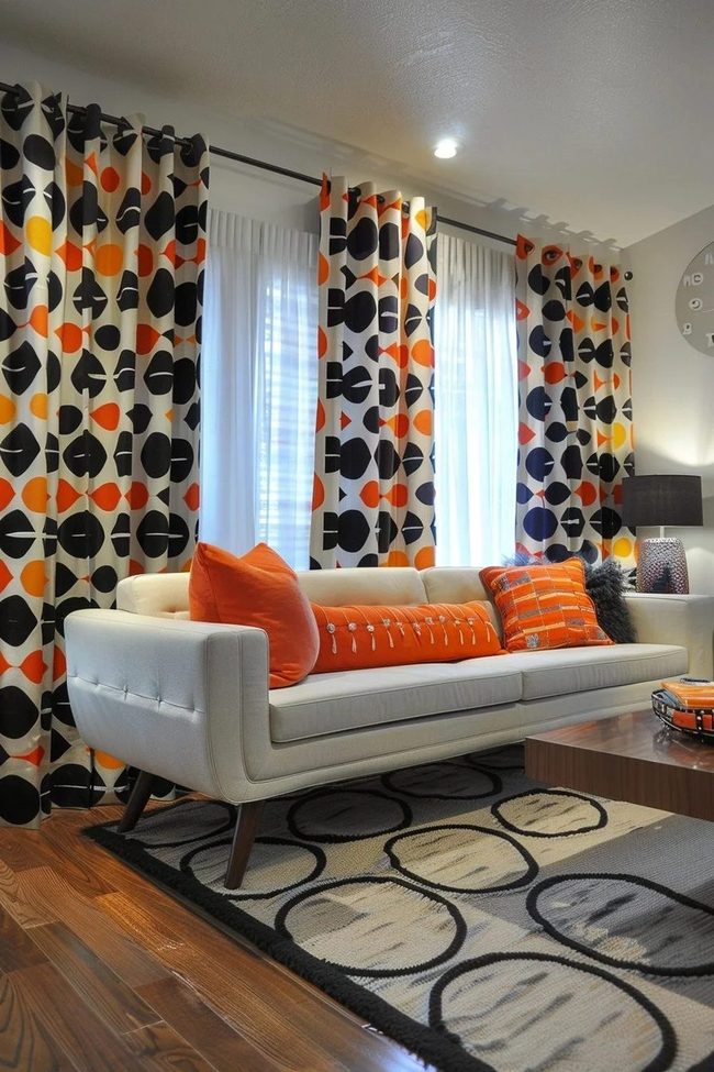 Orange And Black Geometric Energy