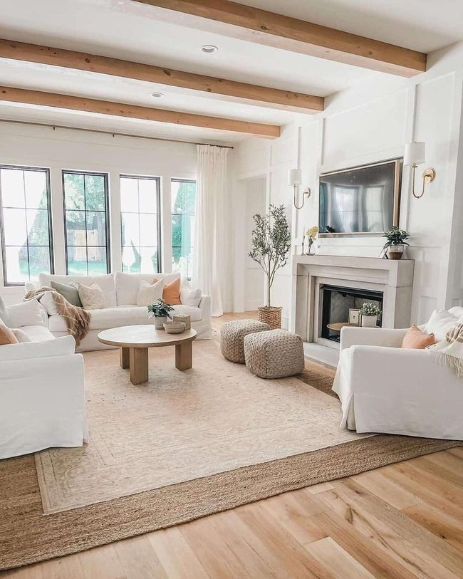 White Furniture Clean Modern Living