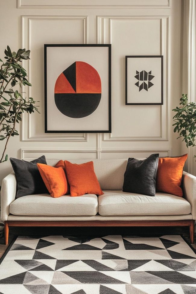 Geometric Patterns Black White