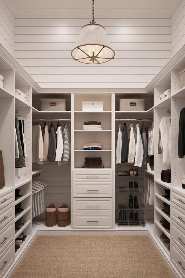 Boutique-Style Custom Lighting Closets
