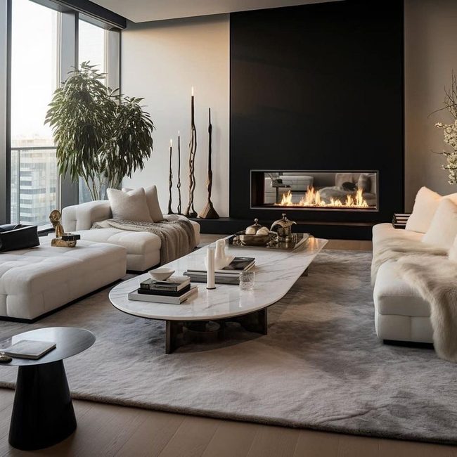Black And White Minimalist Serenity