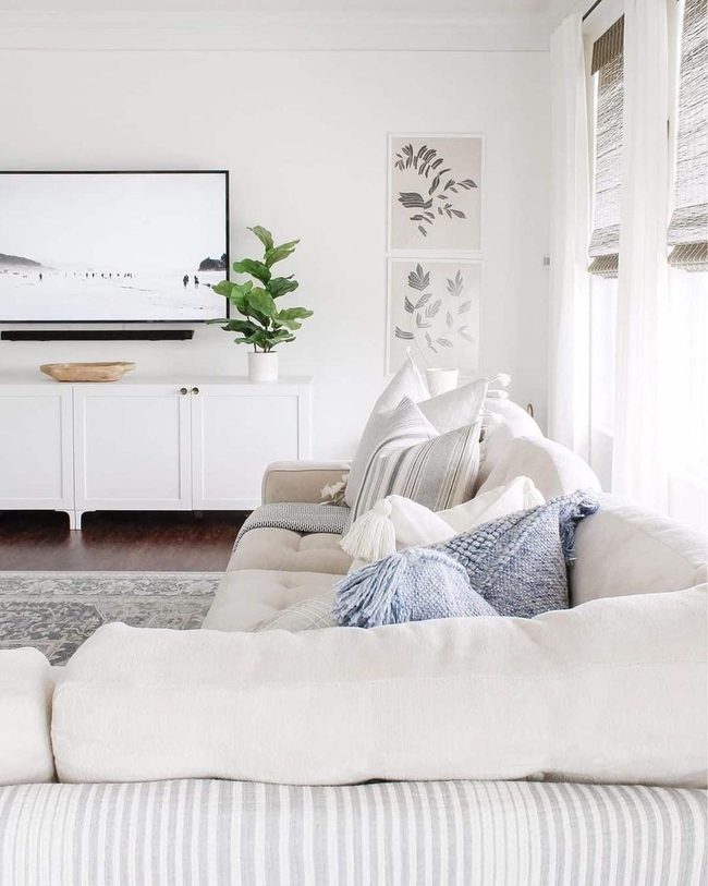 Ivory Sectional Living Room Essentials