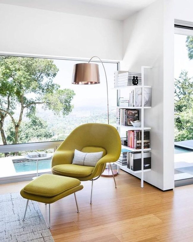 Green Chair By Bright Windows