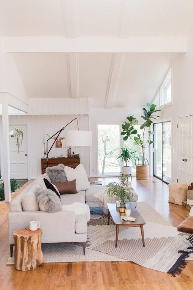 Natural Light, Wood, And Living Green