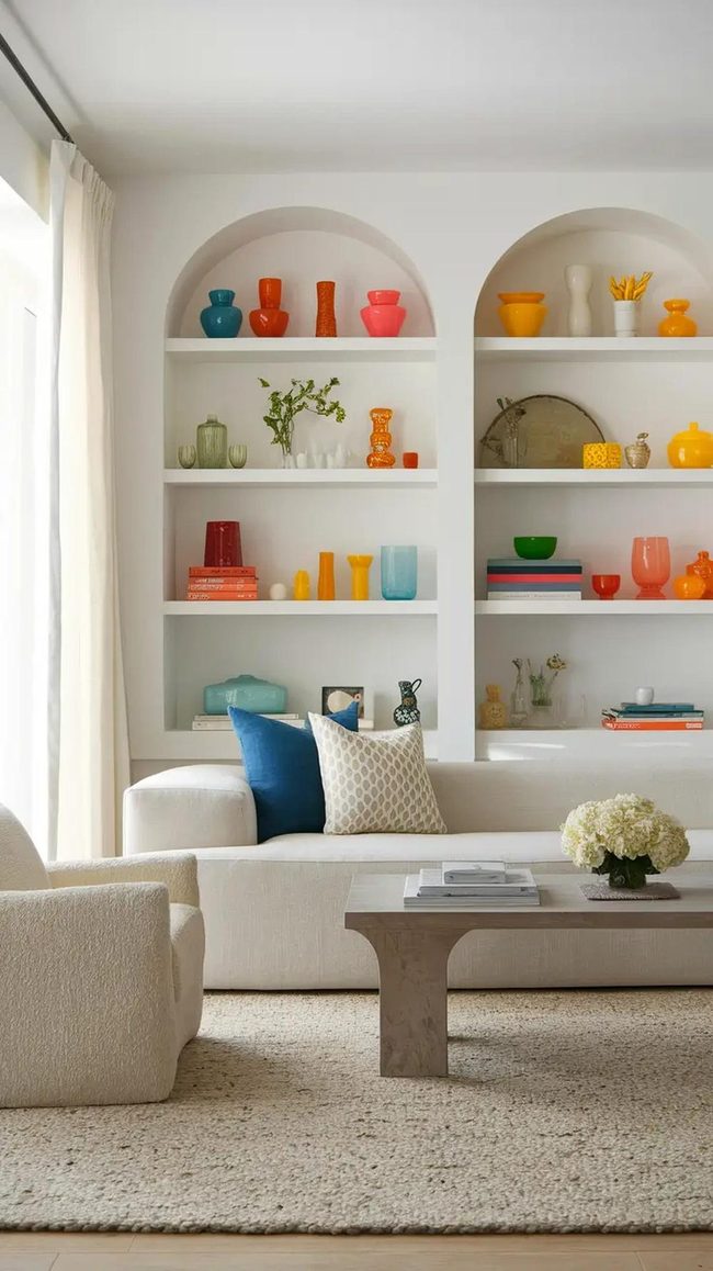 Neutral Backdrop Showcases Collections