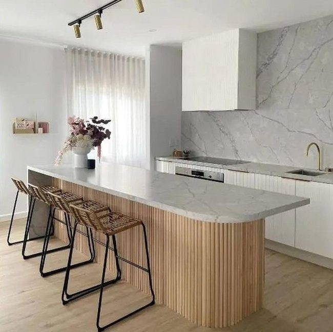 Marble Island Morning Kitchen