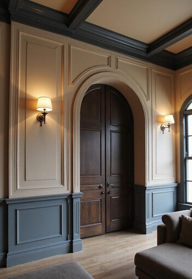 Dark Walls Highlight Architectural Details