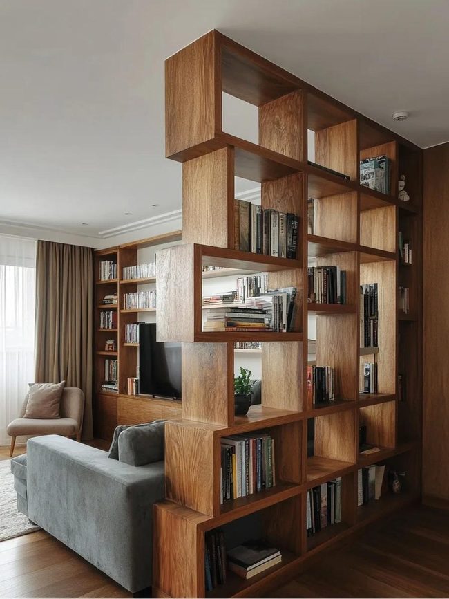 Shelves That Divide Rooms