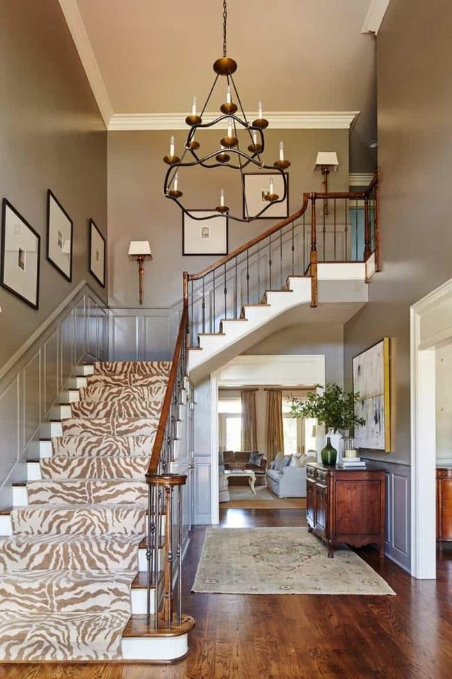 Polished Wood Meets Zebra Stripes