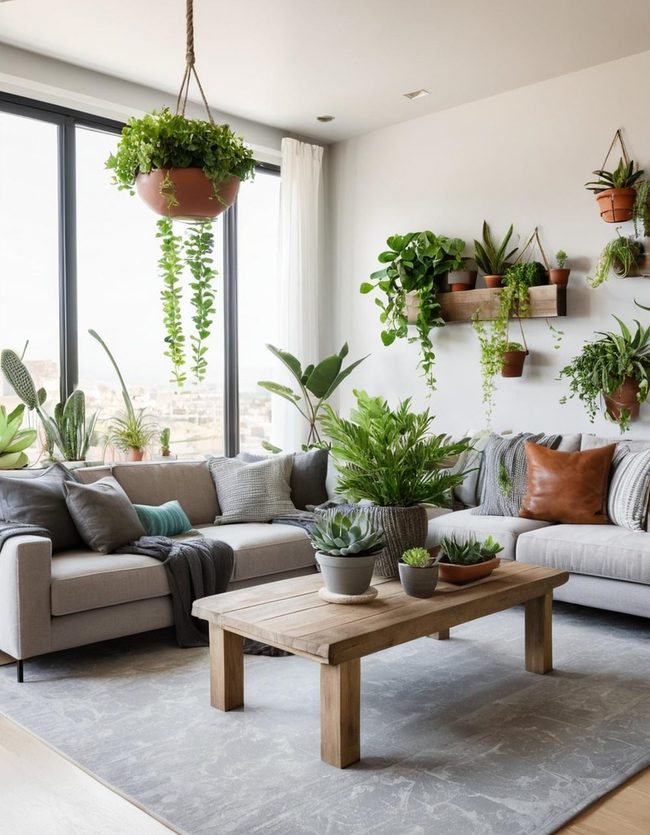 Green Plants Transform Neutral Living