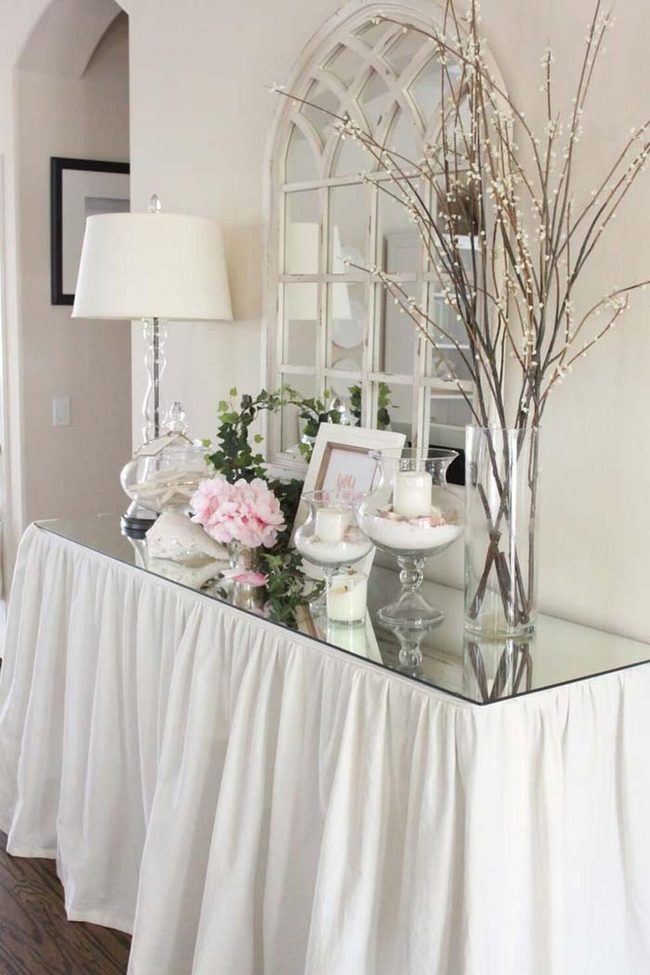Rich Fabric Transforms Entryway First Impression