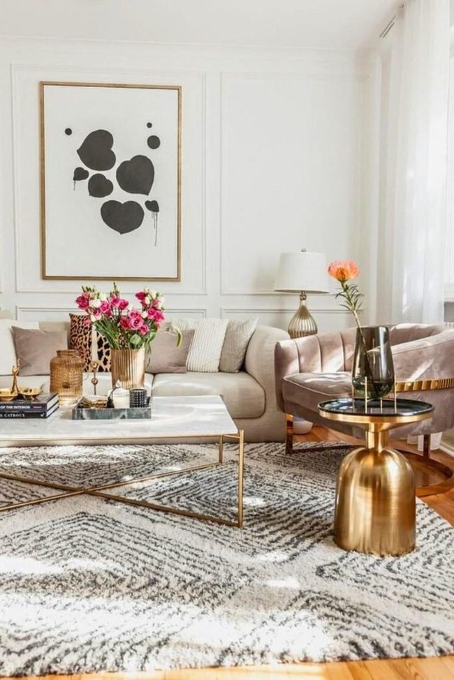 Marble Gold Living Statement