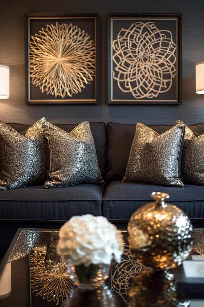 Chromelic Gold Accents On Grey