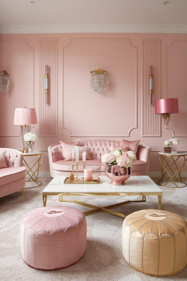 Pink Velvet Parisian Elegance