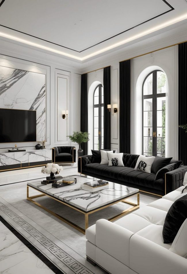 Monochrome Minimalism Meets Refined Sophistication