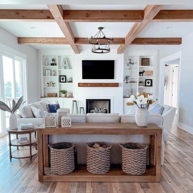 Natural Wood Storage & Beams